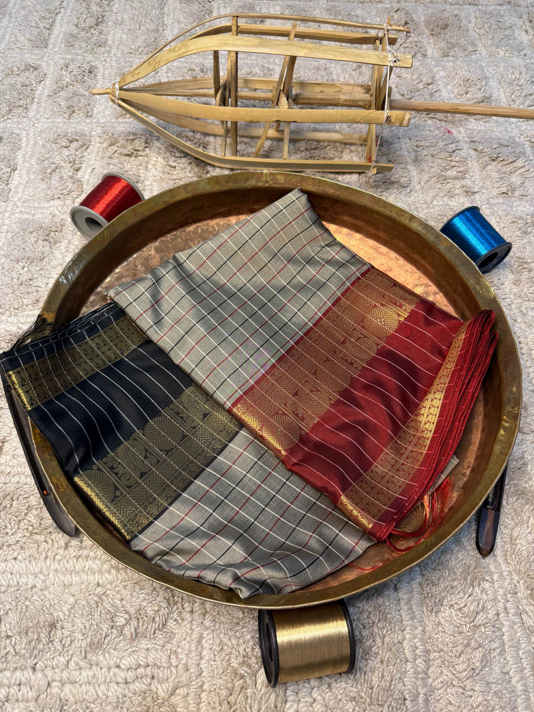 Eccentric zari weave Softsilk Banarasi Saree
