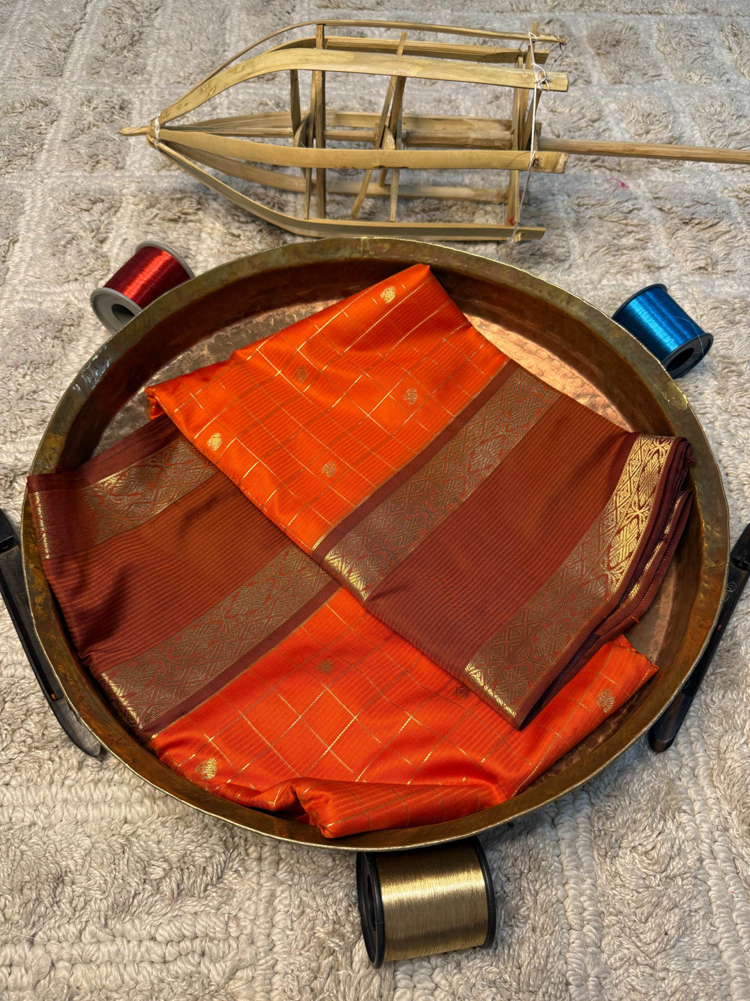 Eccentric zari weave Softsilk Banarasi Saree