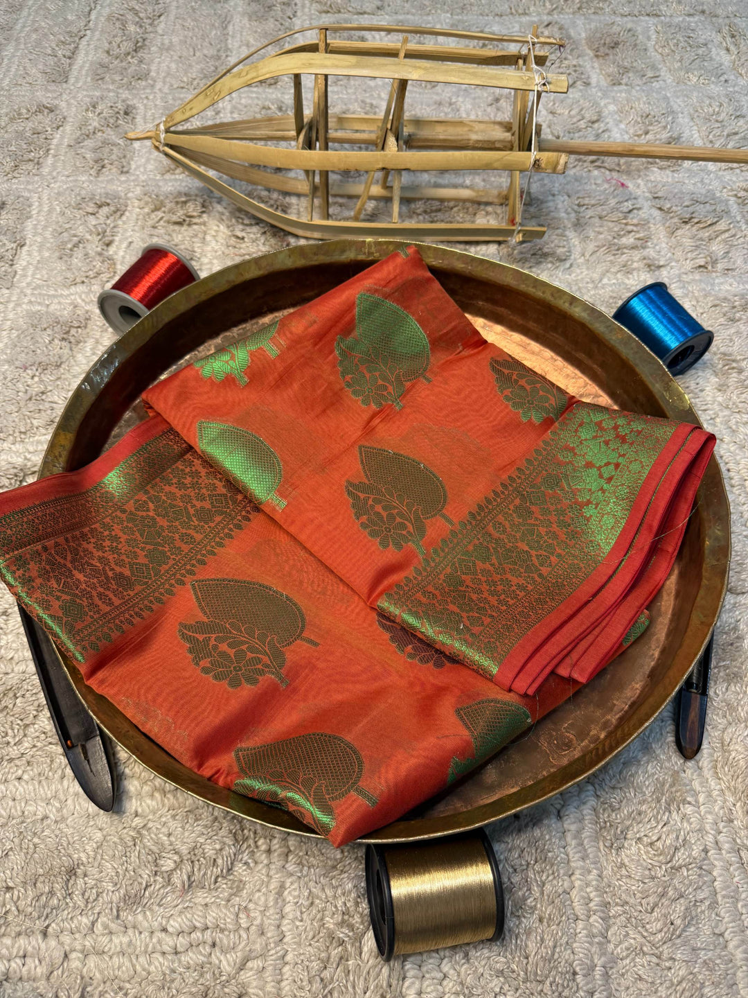 Eccentric zari weave Softsilk Banarasi Saree