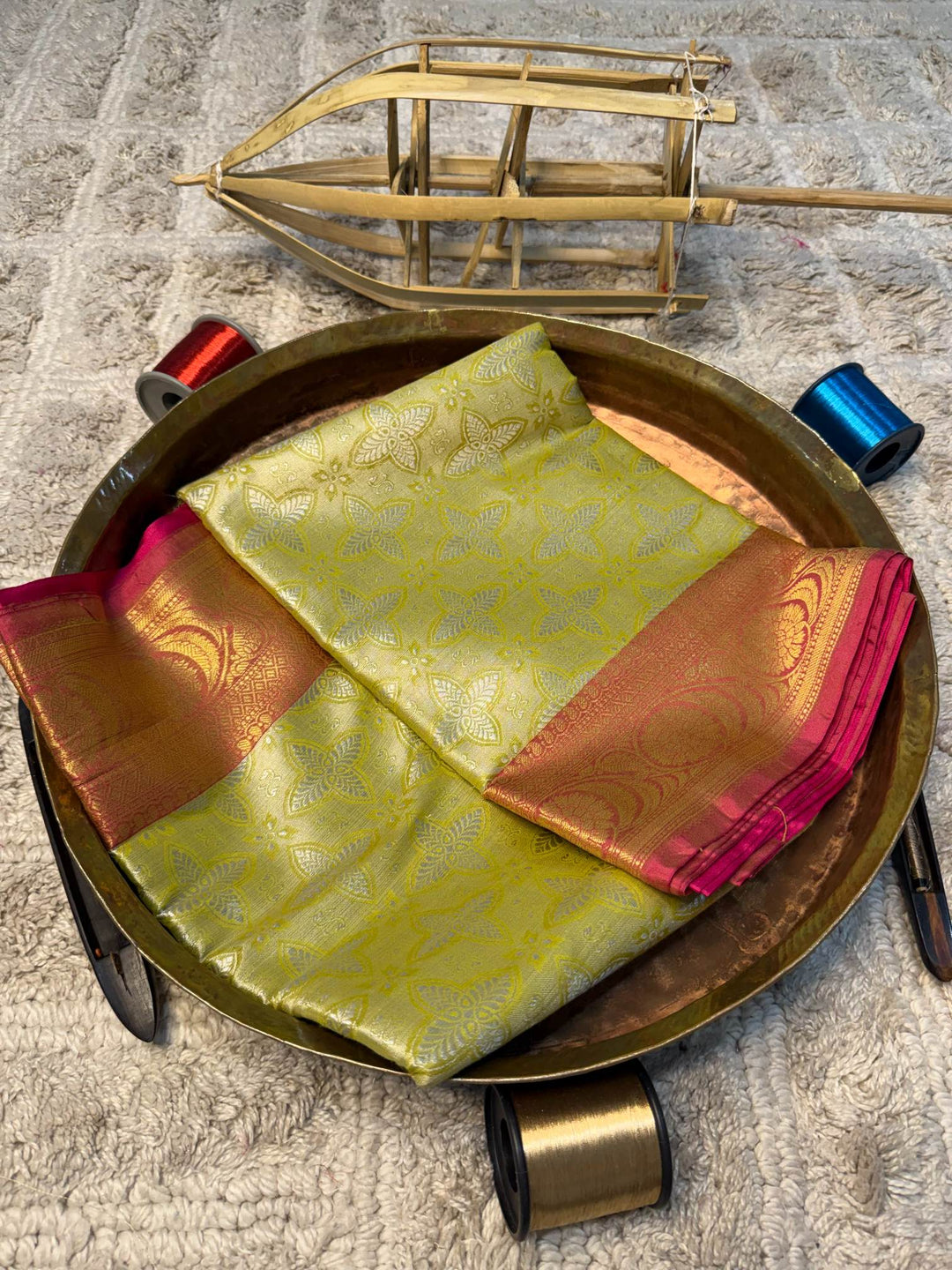 Eccentric zari weave Softsilk Banarasi Saree