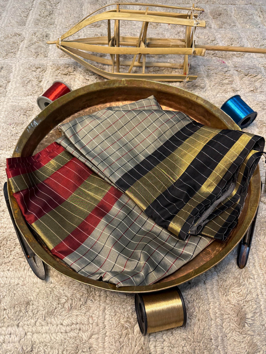 Eccentric zari weave Softsilk Banarasi Saree
