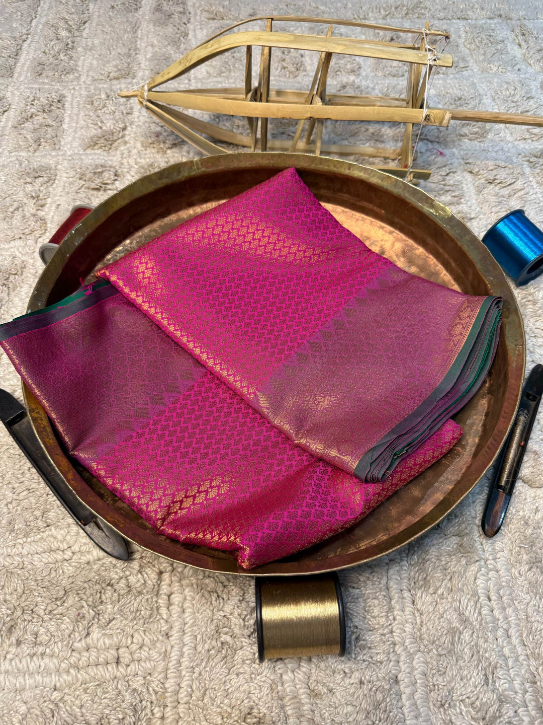 Eccentric zari weave Softsilk Banarasi Saree