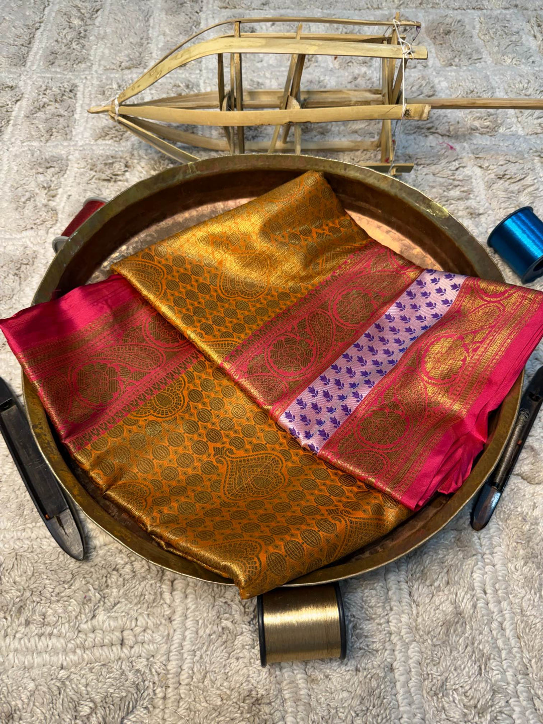 Eccentric zari weave Softsilk Banarasi Saree