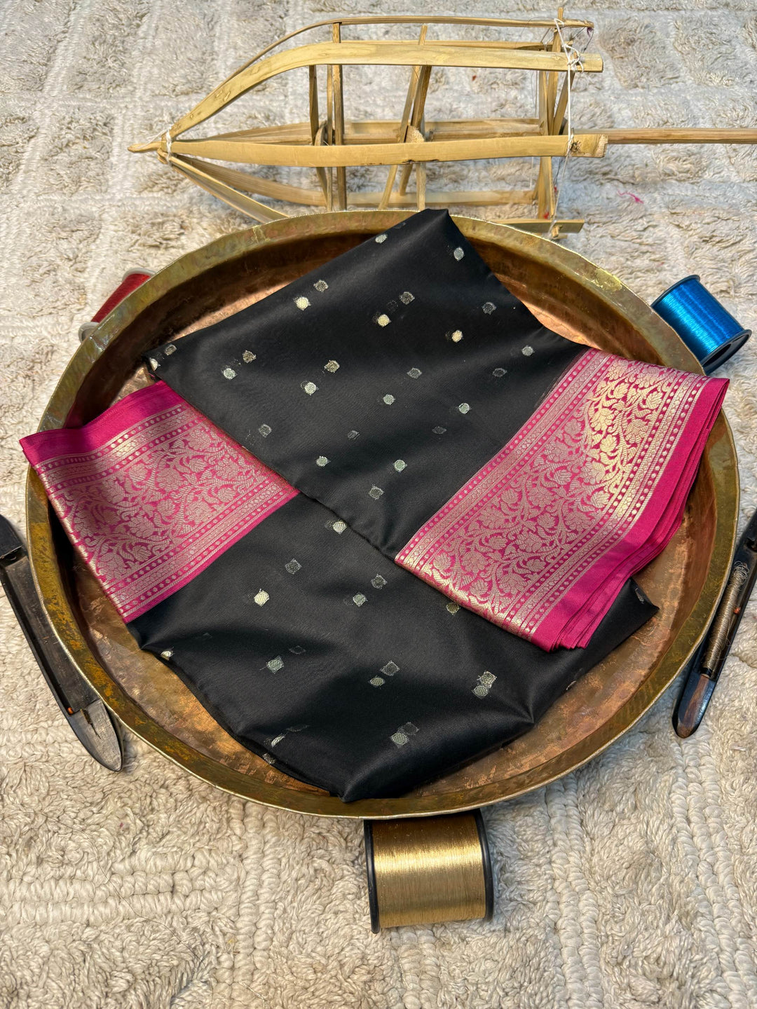 Eccentric zari weave Softsilk Banarasi Saree