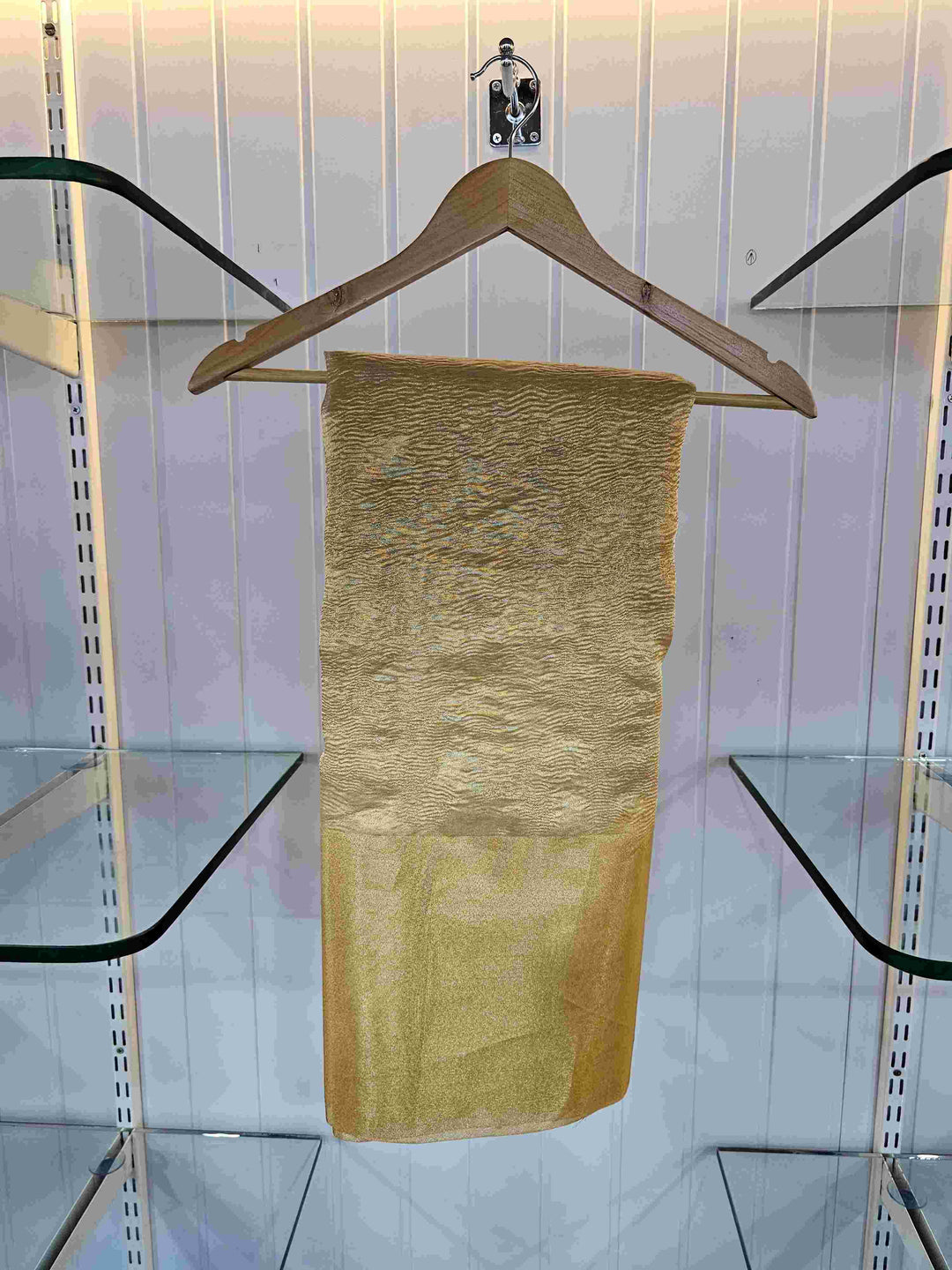 Manish Malhotra Inspired Premium Gold Tissue Crush With gold border