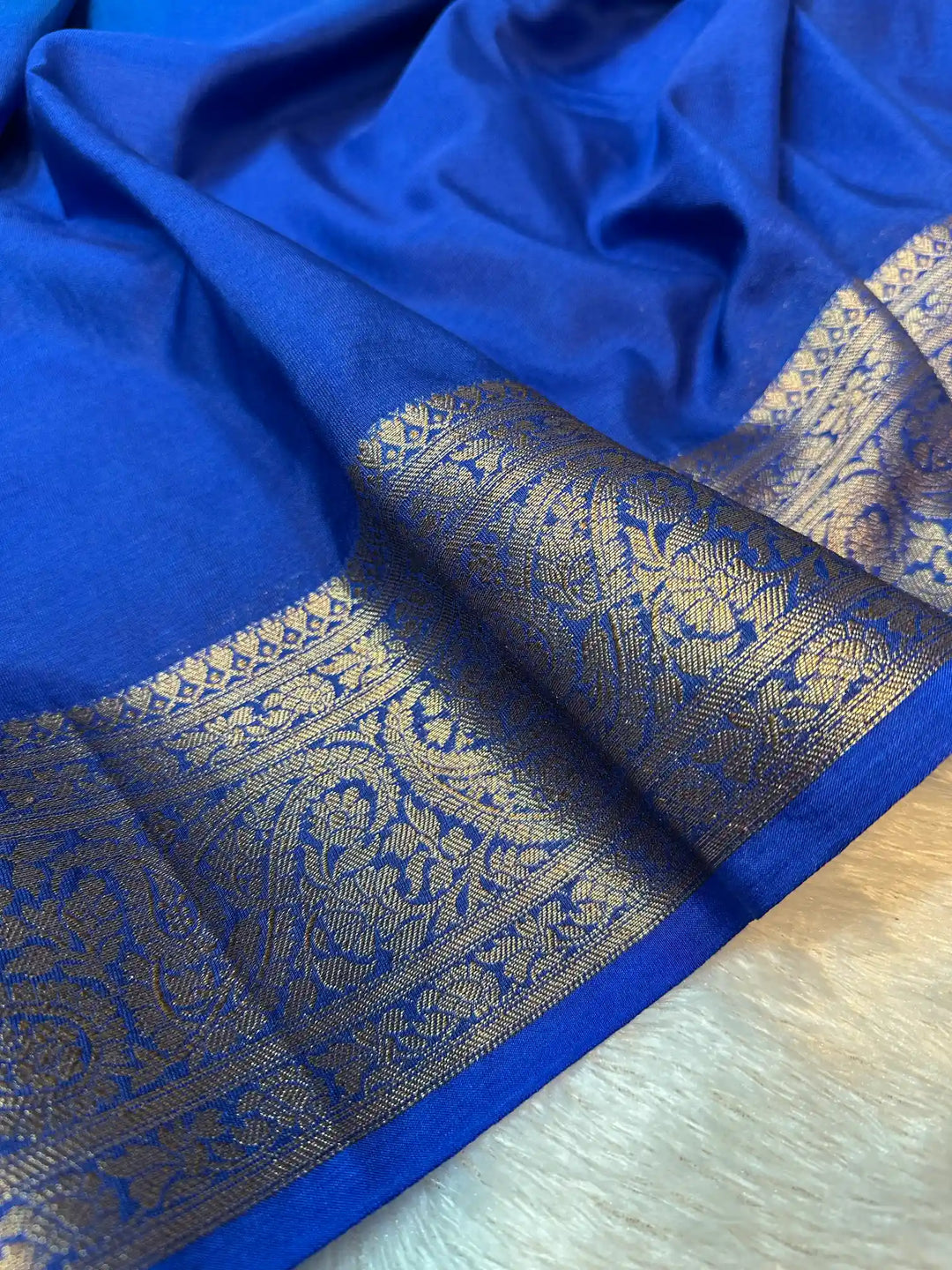 Multilayered Ombré Warm Silk Traditional Banarasi Saree
