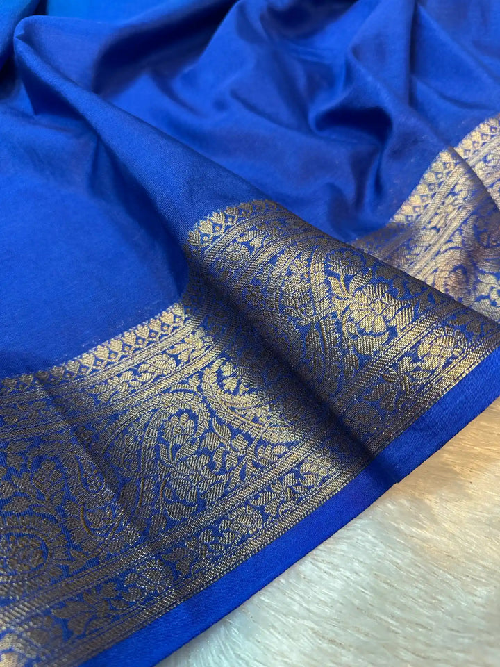 Multilayered Ombré Warm Silk Traditional Banarasi Saree
