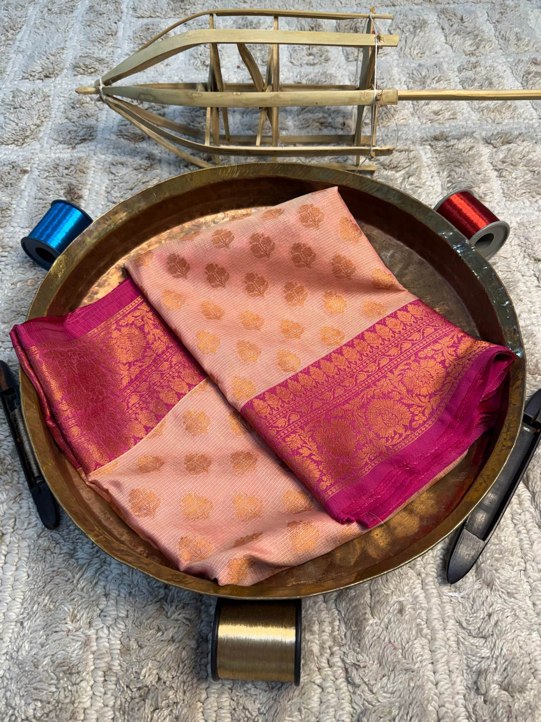 Eccentric zari weave Softsilk Banarasi Saree