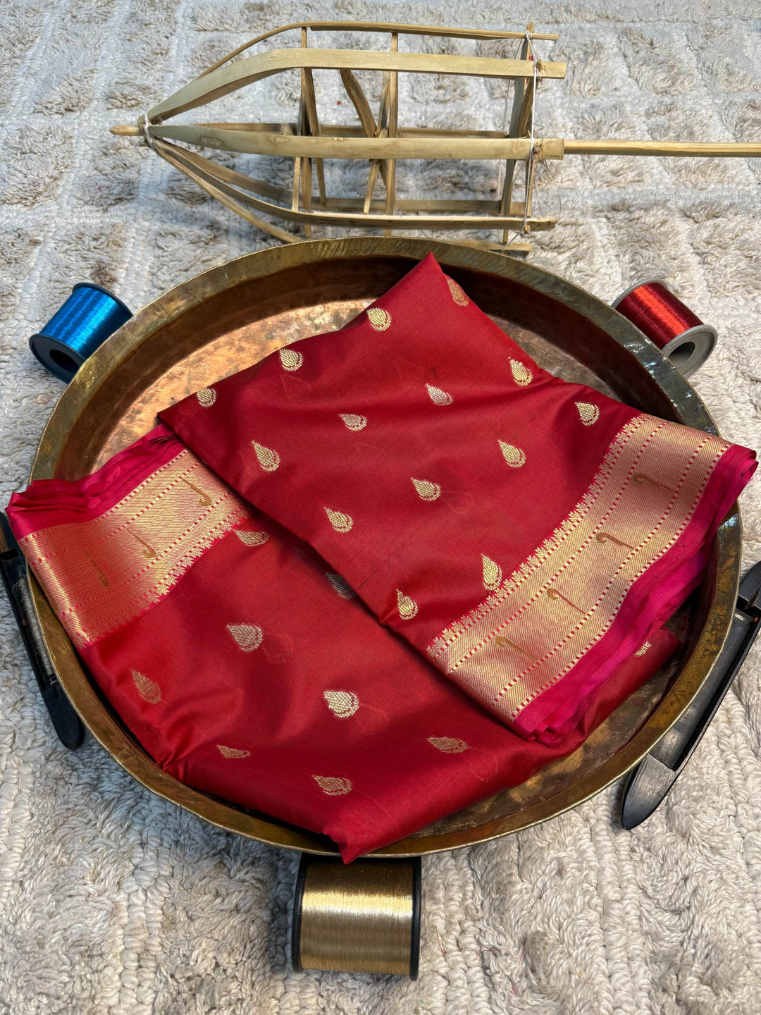 Eccentric zari weave Softsilk Banarasi Saree