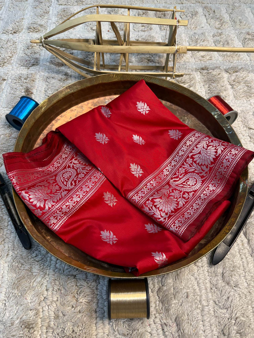 Eccentric zari weave Softsilk Banarasi Saree