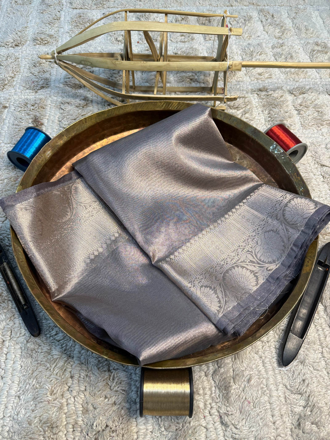 Eccentric zari weave Softsilk Banarasi Saree