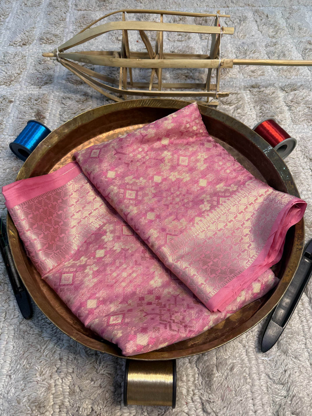 Eccentric zari weave Softsilk Banarasi Saree