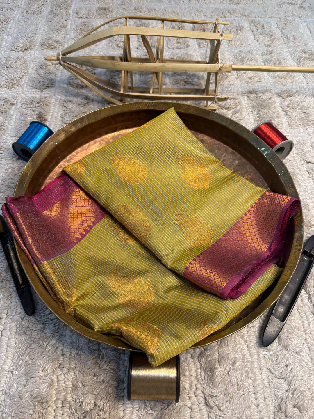 Eccentric zari weave Softsilk Banarasi Saree
