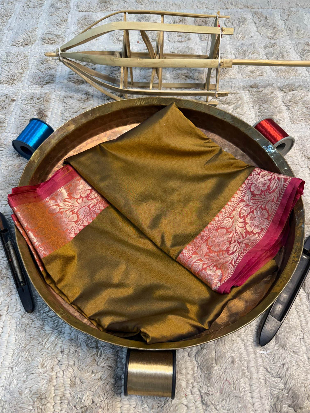 Eccentric zari weave Softsilk Banarasi Saree
