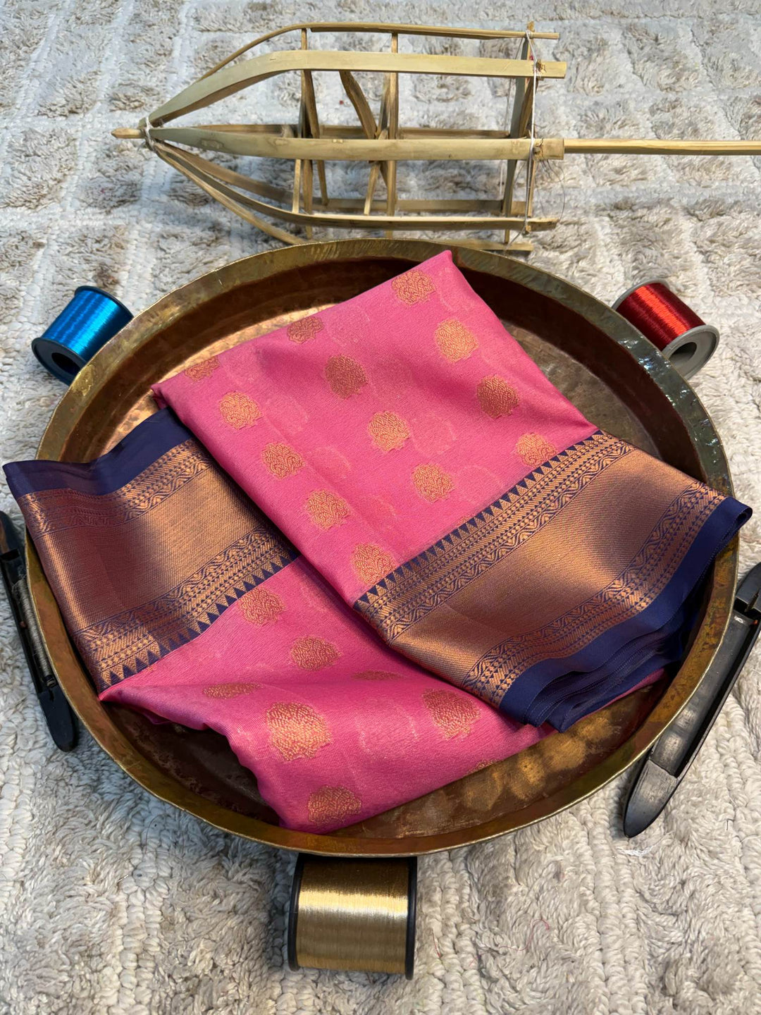 Eccentric zari weave Softsilk Banarasi Saree