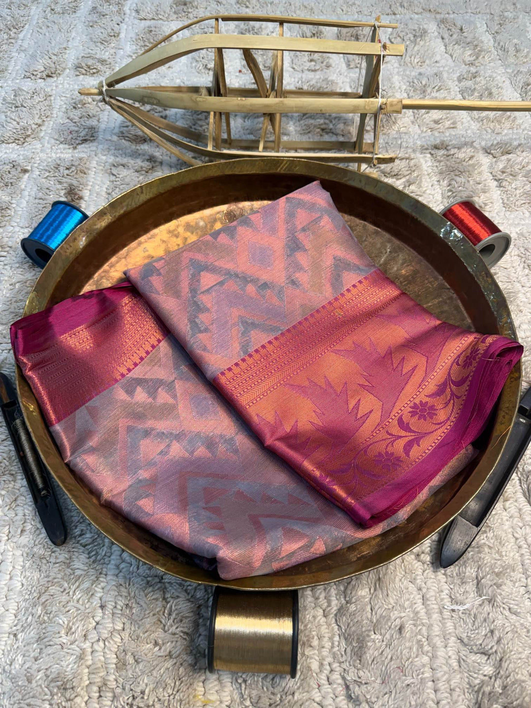 Eccentric zari weave Softsilk Banarasi Saree