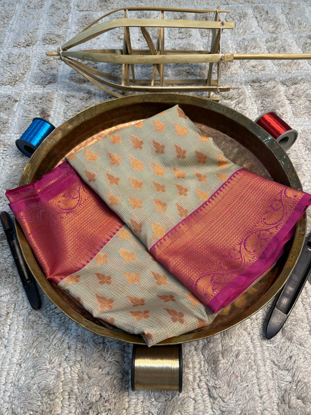 Eccentric zari weave Softsilk Banarasi Saree