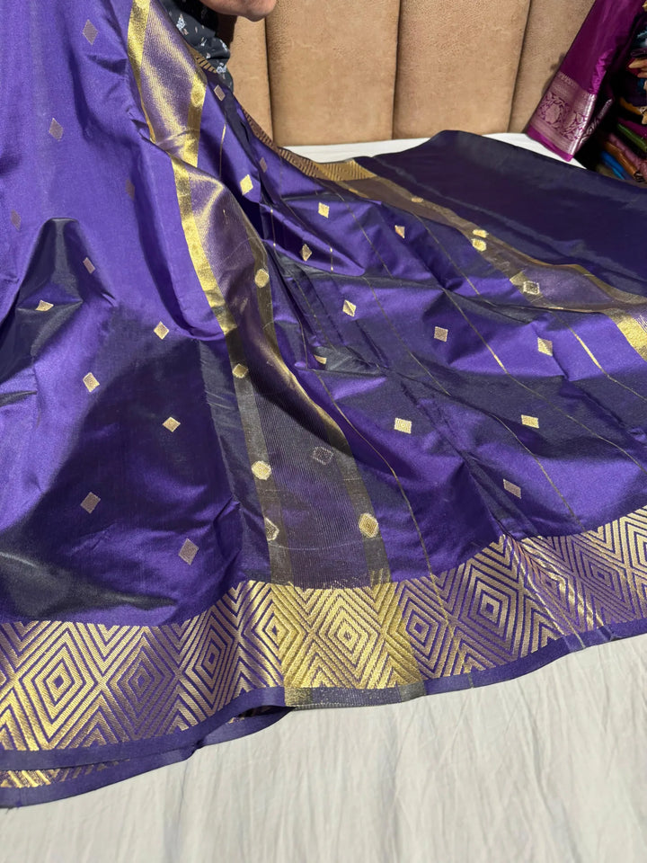 Nayanthara mam inspired katan silk saree with zari buti pallu and blouse