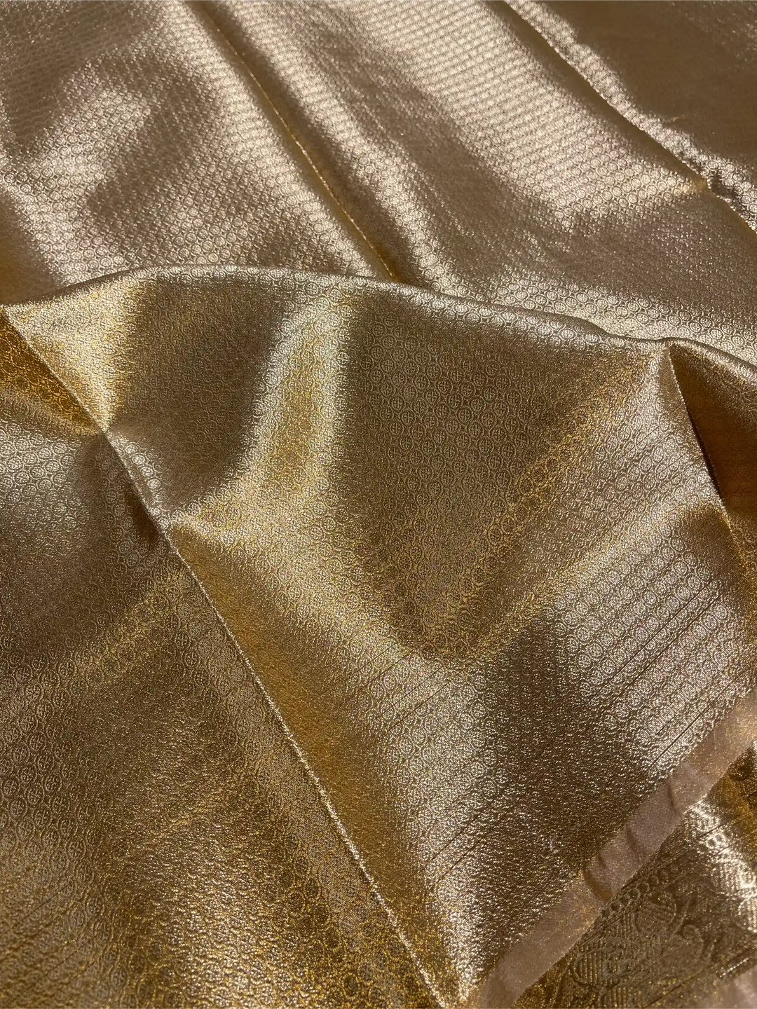 Never Seen Copper Tissue Silk Leheriya Banarasi Saree