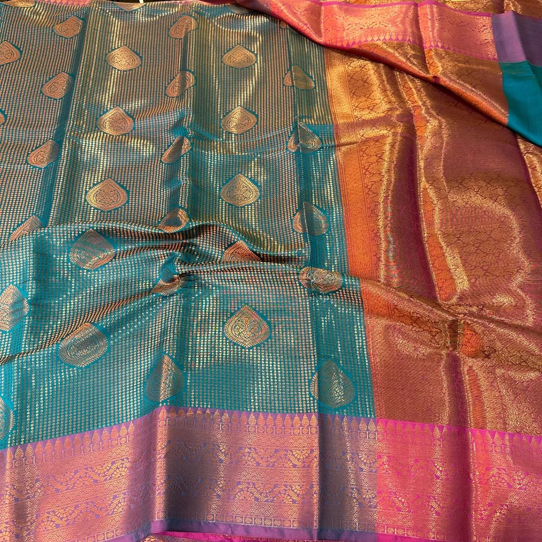 Soft korvai silk saree