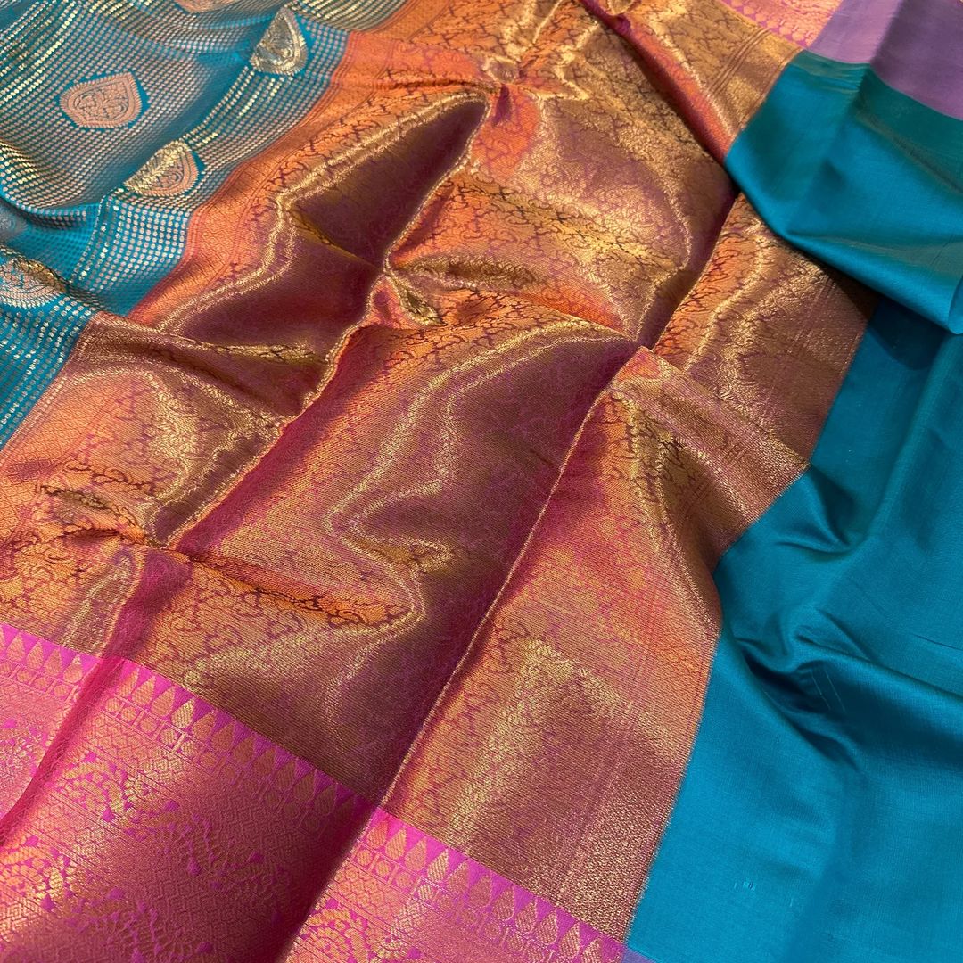 Soft korvai silk saree