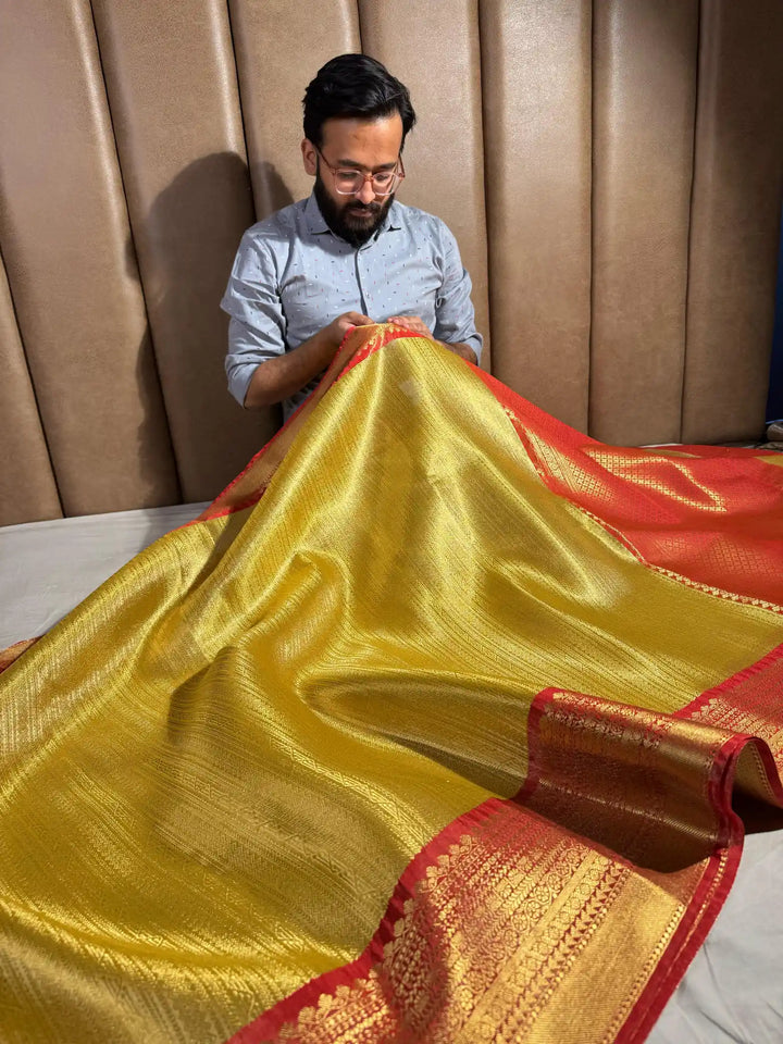 Nita Ambani mam inspired kanchipuram tissue silk saree