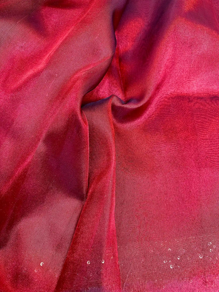 Noor-E-Banaras Edition Premium Tissue Silk Saree with classy lace work
