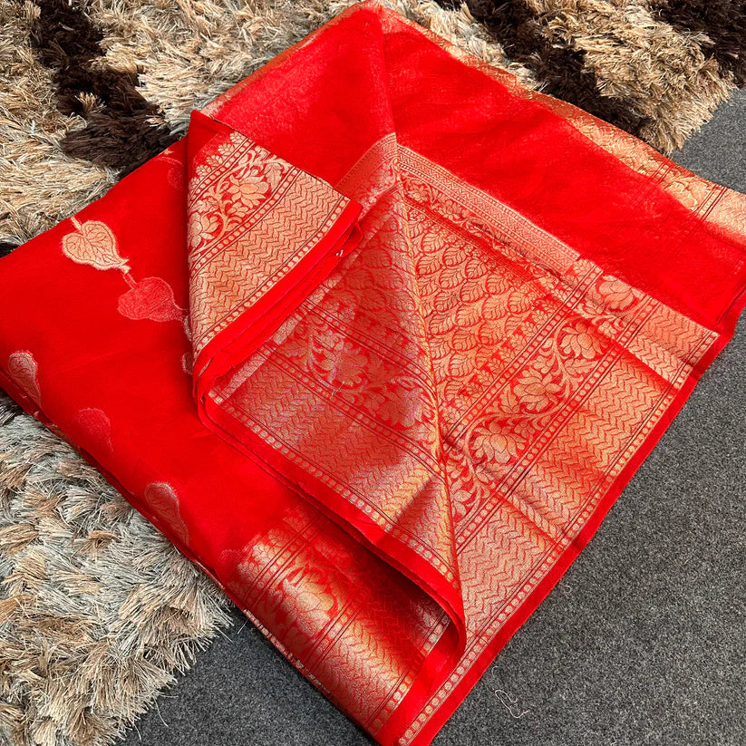 Organza Silk Banarasi Saree