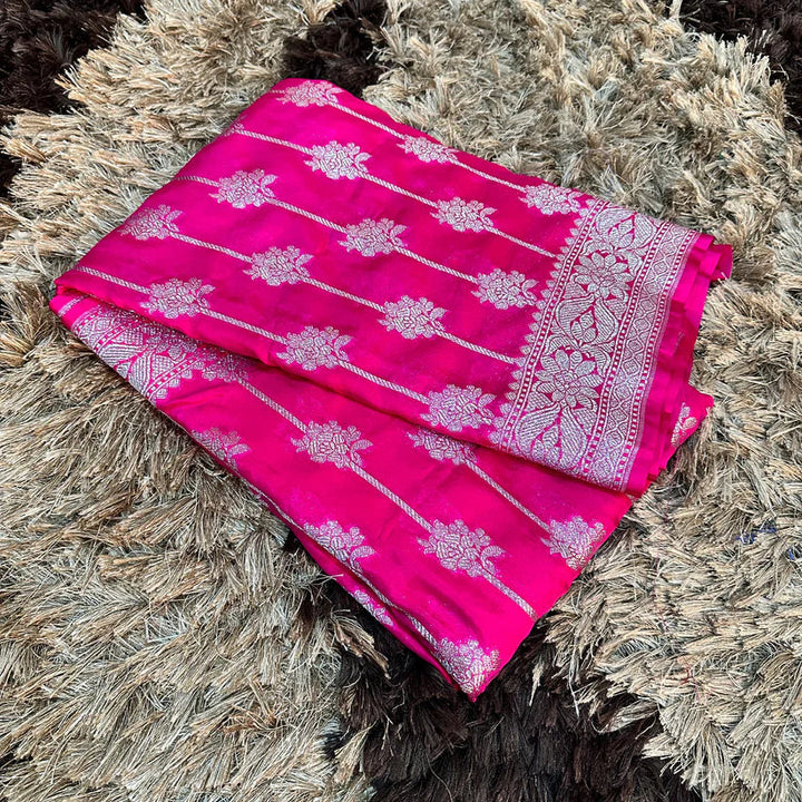 Semi Katan Silk Banarasi Sarees