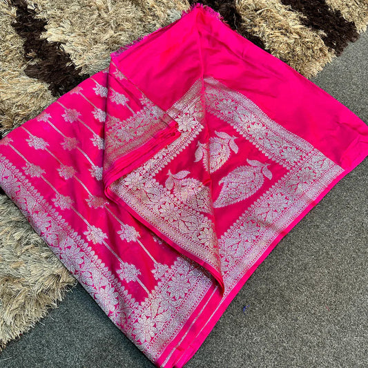 Semi Katan Silk Banarasi Sarees