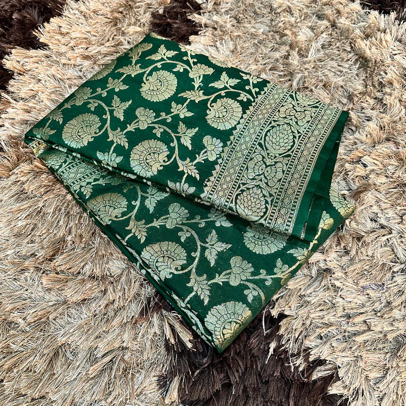 Semi Katan Silk Banarasi Sarees