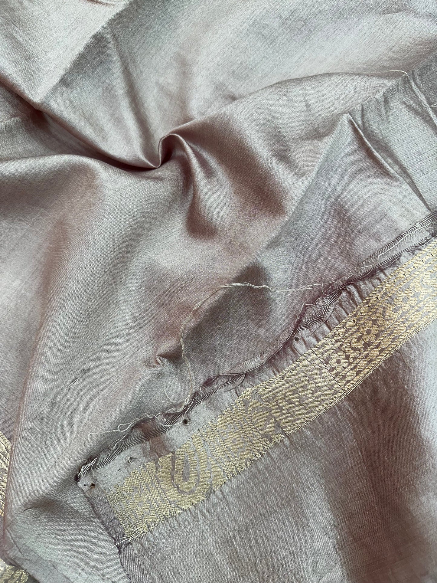 Cedar Brown Shade Chiniya Silk Saree