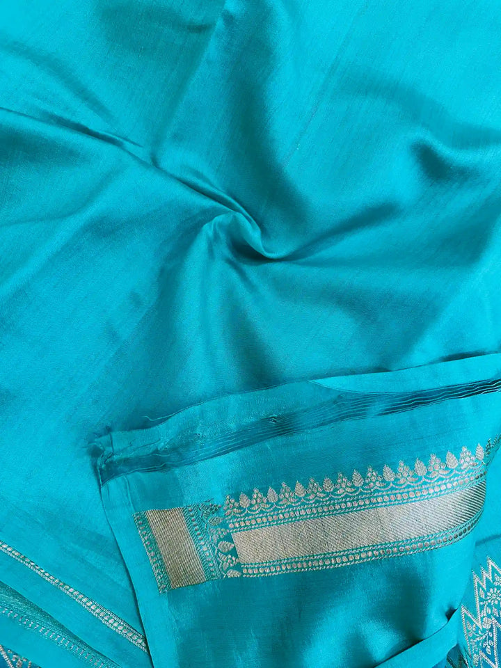 Handbrush Filled Pure Chiniya Silk Banarasi Saree