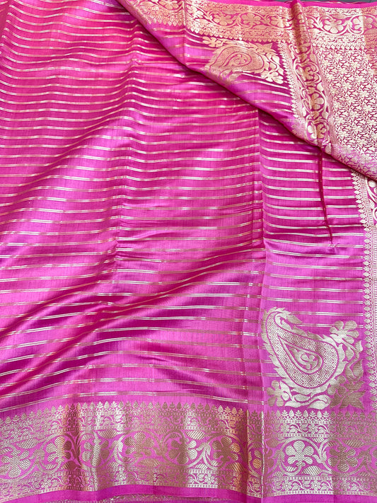 Light Pink Shade Chiniya Silk Saree