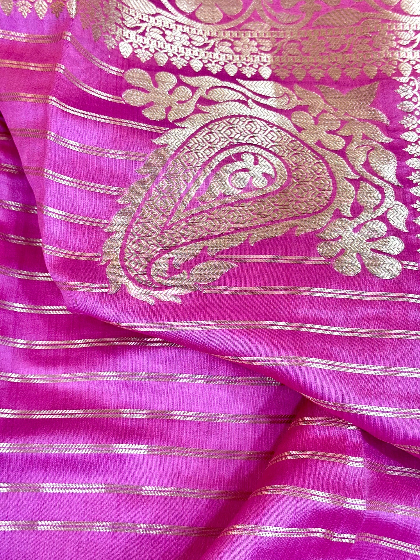 Light Pink Shade Chiniya Silk Saree