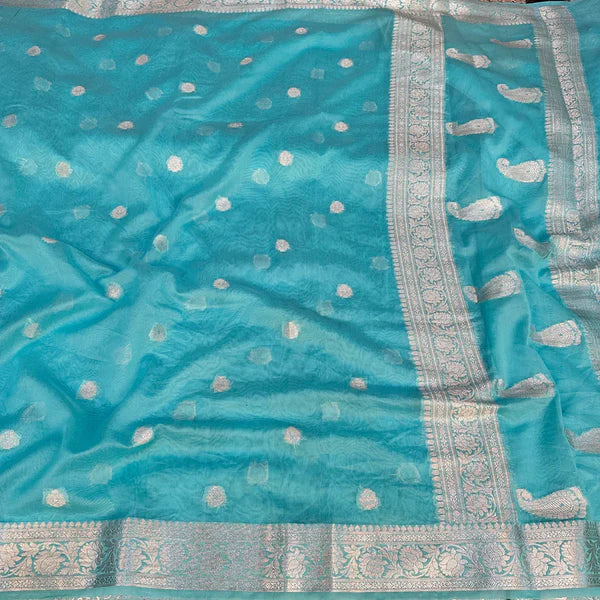 Semi Georgette Khaddi Banarasi Saree