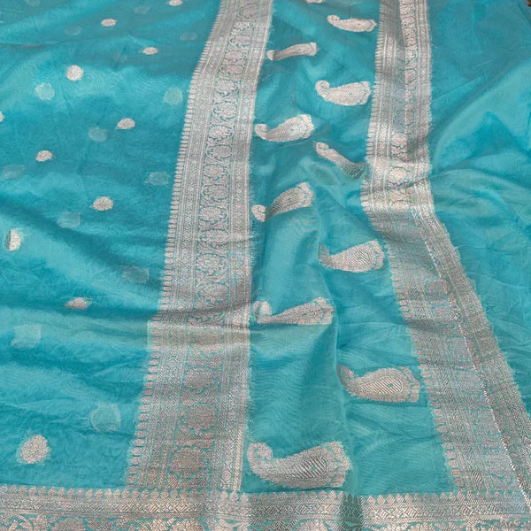 Semi Georgette Khaddi Banarasi Saree