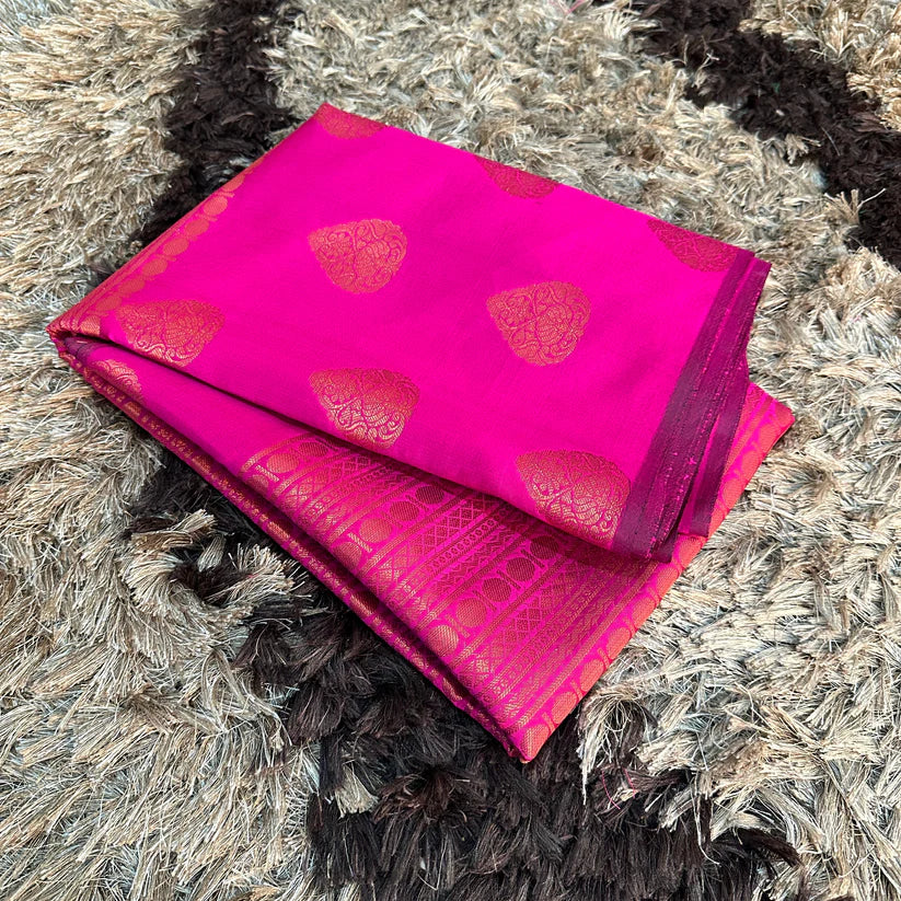 Soft Silk Floral Banarasi Saree