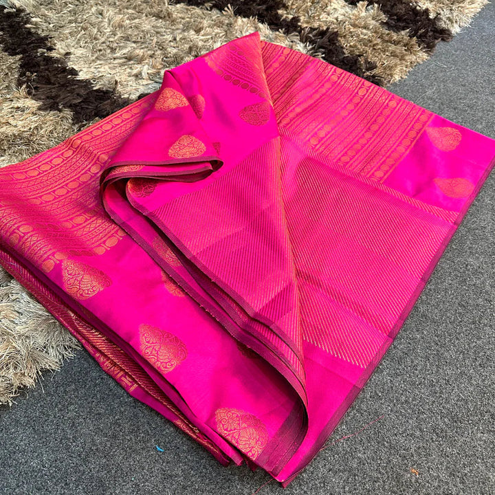 Soft Silk Floral Banarasi Saree