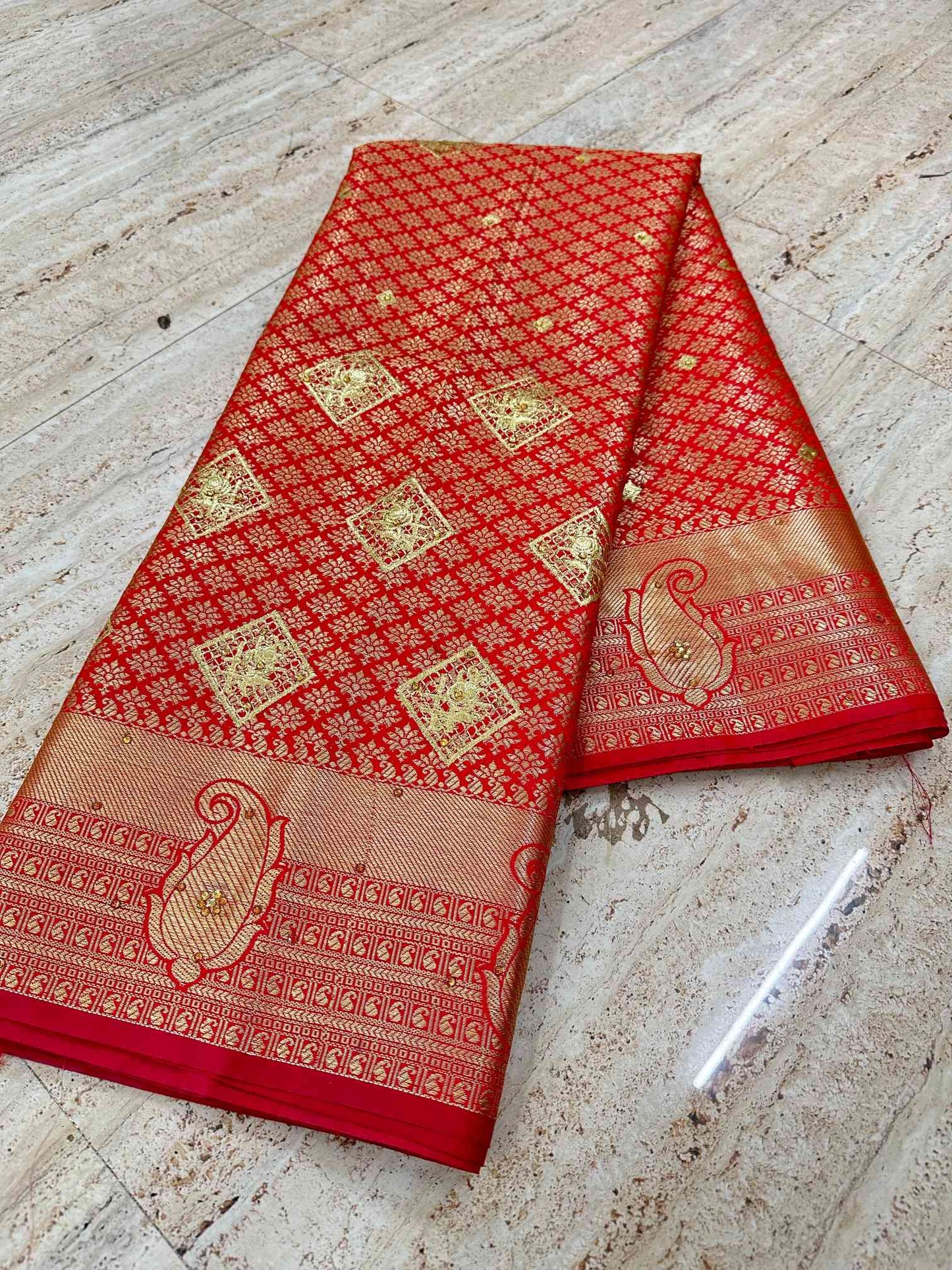 Glamorous Colour Shade Soft Silk Saree