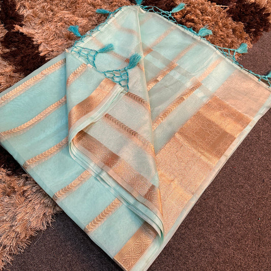 Organza Silk Traditional Banarasi Saree