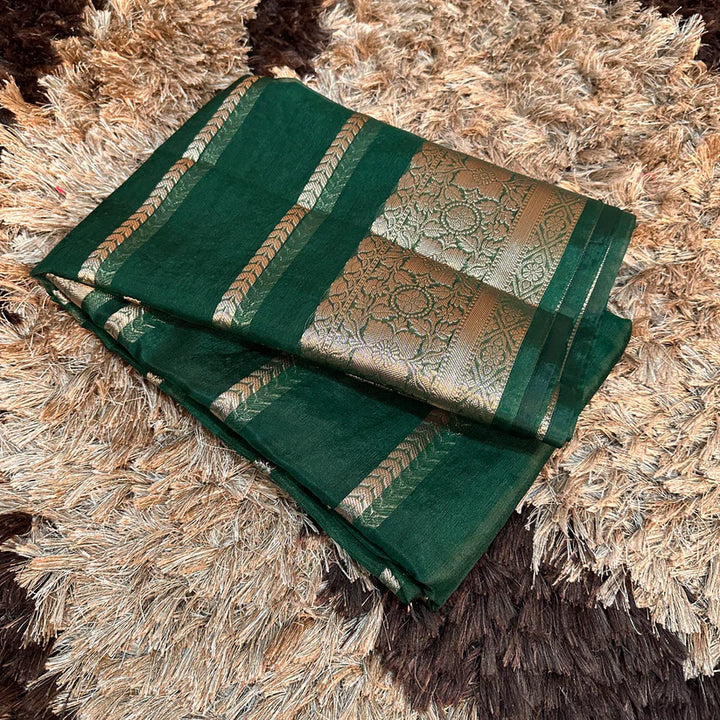 Organza Silk Traditional Banarasi Saree