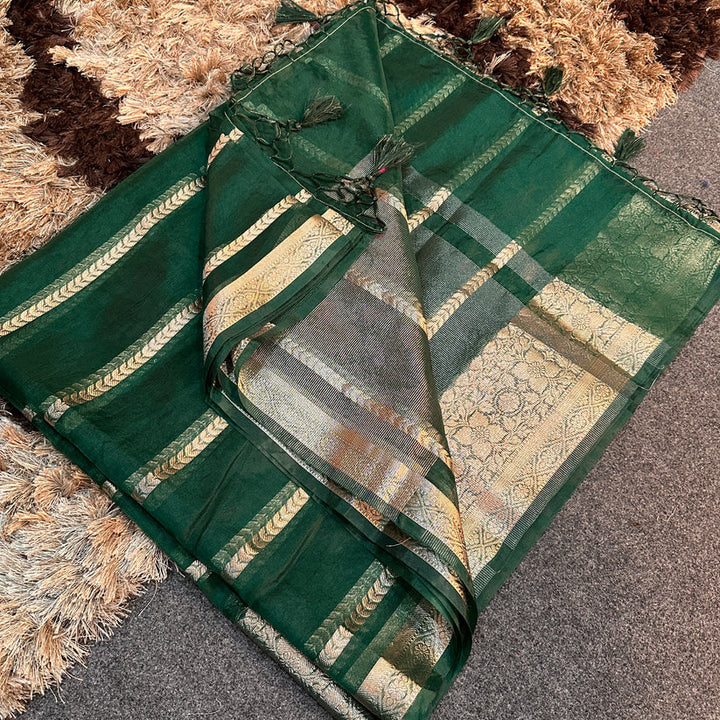 Organza Silk Traditional Banarasi Saree