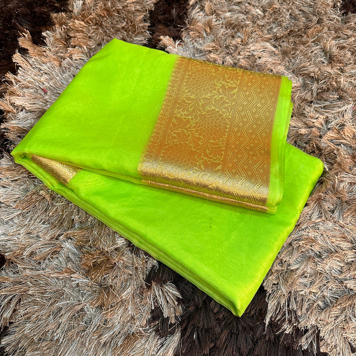 Organza Silk Traditional Banarasi Saree