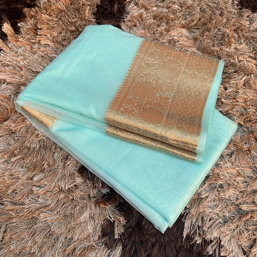 Organza Silk Traditional Banarasi Saree