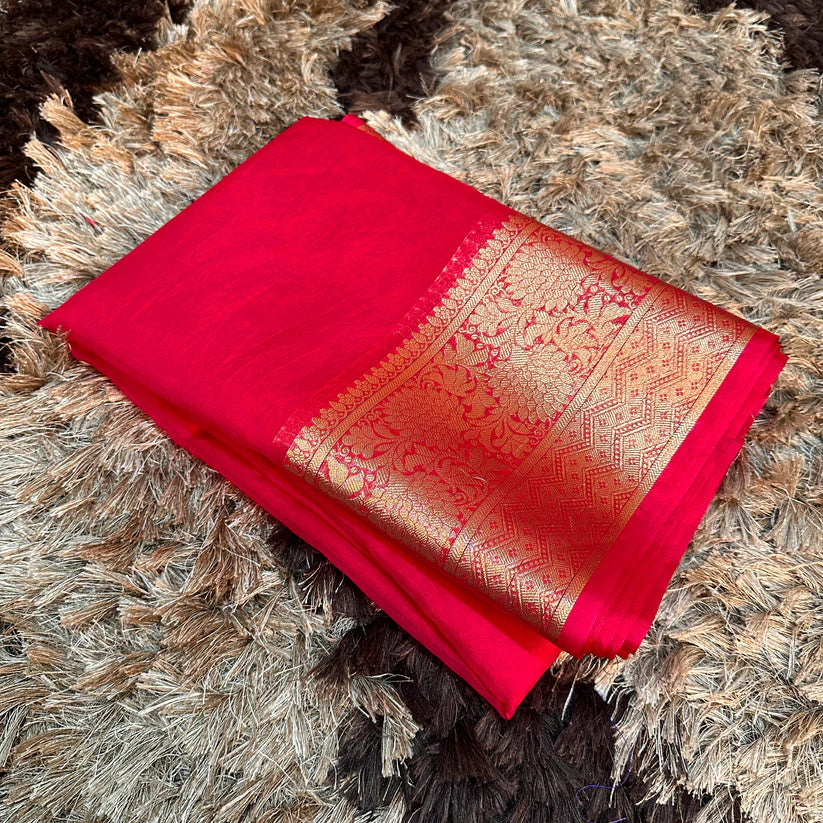 Organza Silk Traditional Banarasi Saree