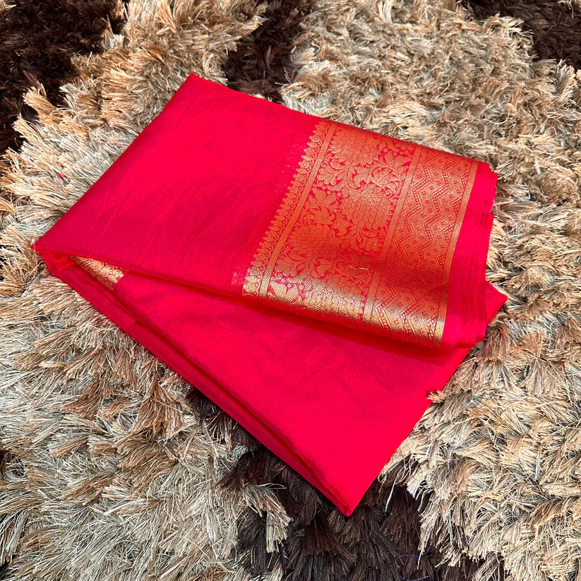 Organza Silk Traditional Banarasi Saree