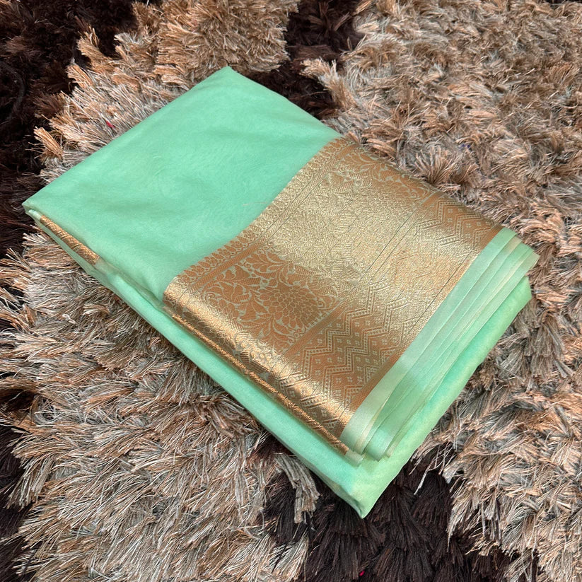 Organza Silk Traditional Banarasi Saree