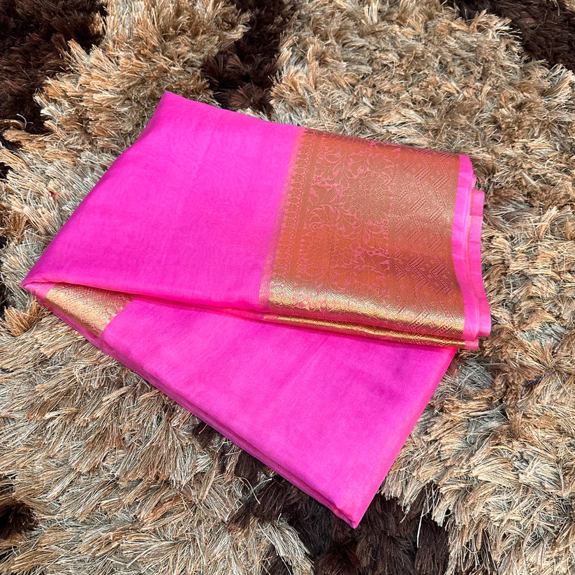 Organza Silk Traditional Banarasi Saree