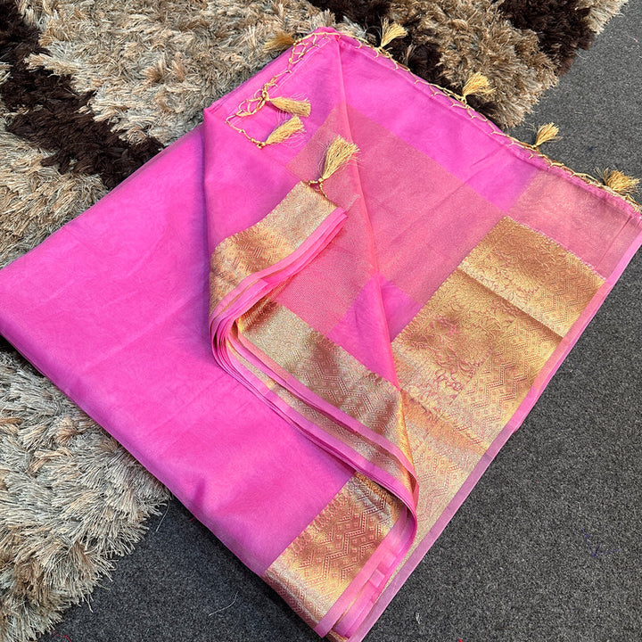 Organza Silk Traditional Banarasi Saree